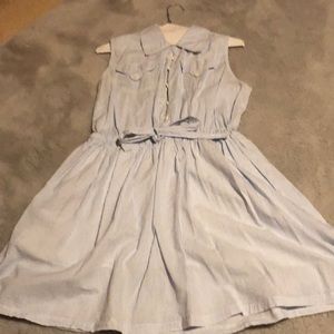 Light blue striped sundress